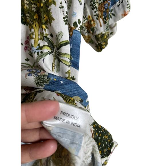 Perte d'ego "Bora Bora" Half Sleeve Shirt Coastal Vacation Button-Up Mens Medium - Picture 7 of 10